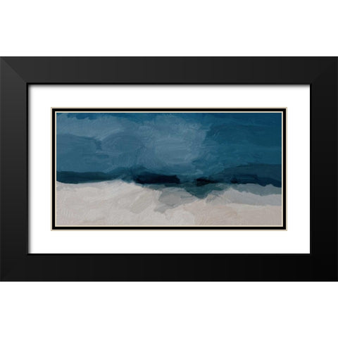 Beach Black Modern Wood Framed Art Print with Double Matting by Butcher, Sarah