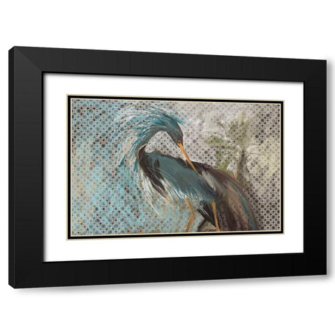 Wild Bird Black Modern Wood Framed Art Print with Double Matting by Butcher, Sarah