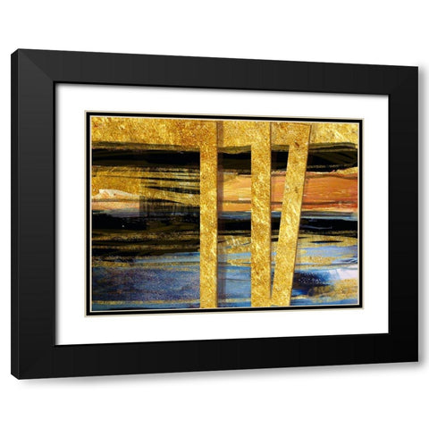 The Way Black Modern Wood Framed Art Print with Double Matting by Nadine G.