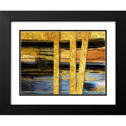 The Way Black Modern Wood Framed Art Print with Double Matting by Nadine G.