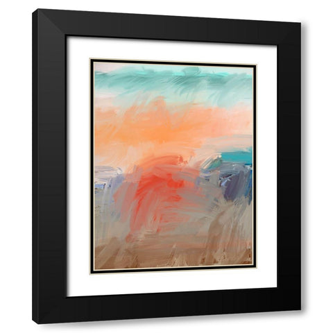 Village in the Distance Black Modern Wood Framed Art Print with Double Matting by Butcher, Sarah