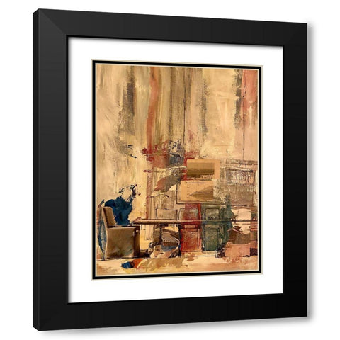Industrial Debris Black Modern Wood Framed Art Print with Double Matting by Butcher, Sarah