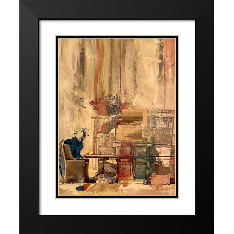 Industrial Debris Black Modern Wood Framed Art Print with Double Matting by Butcher, Sarah