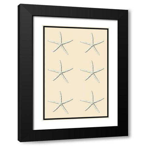 SeaStar 2 Multi Cream Black Modern Wood Framed Art Print with Double Matting by Carlson, Tina