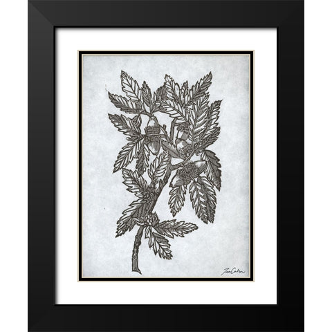 Oak Tree 1 Black Modern Wood Framed Art Print with Double Matting by Carlson, Tina