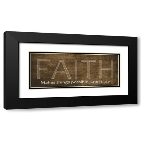 Faith Black Modern Wood Framed Art Print with Double Matting by Greene, Taylor