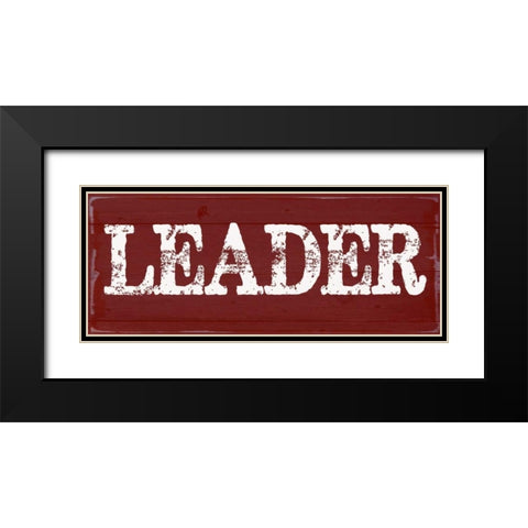 LEADER Black Modern Wood Framed Art Print with Double Matting by Greene, Taylor