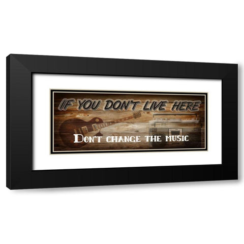 If You Dont Live Here Black Modern Wood Framed Art Print with Double Matting by Greene, Taylor