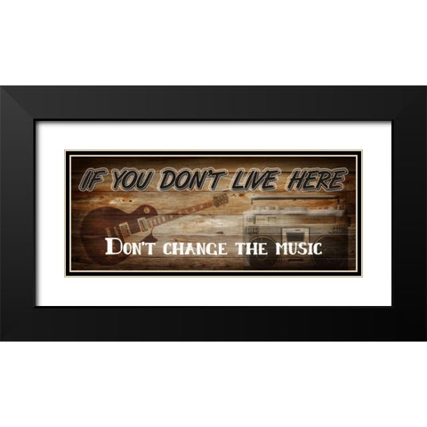 If You Dont Live Here Black Modern Wood Framed Art Print with Double Matting by Greene, Taylor