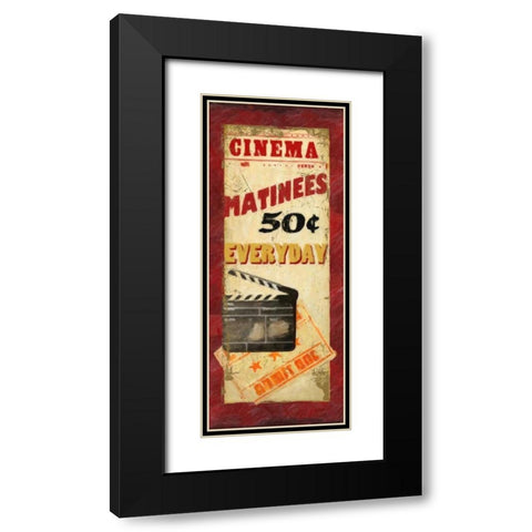 MATINEES Black Modern Wood Framed Art Print with Double Matting by Greene, Taylor