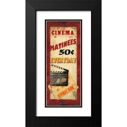 MATINEES Black Modern Wood Framed Art Print with Double Matting by Greene, Taylor
