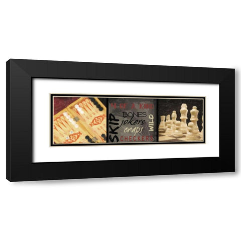 CLASSIC GAMES D Black Modern Wood Framed Art Print with Double Matting by Greene, Taylor