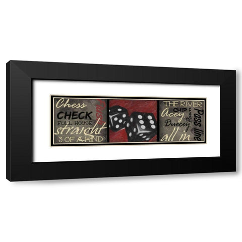 CLASSIC GAMES E Black Modern Wood Framed Art Print with Double Matting by Greene, Taylor