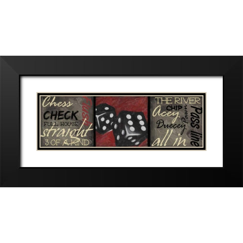 CLASSIC GAMES E Black Modern Wood Framed Art Print with Double Matting by Greene, Taylor