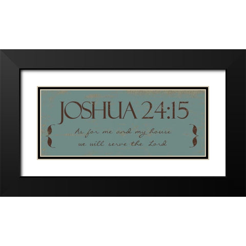 AS FOR ME  Black Modern Wood Framed Art Print with Double Matting by Greene, Taylor