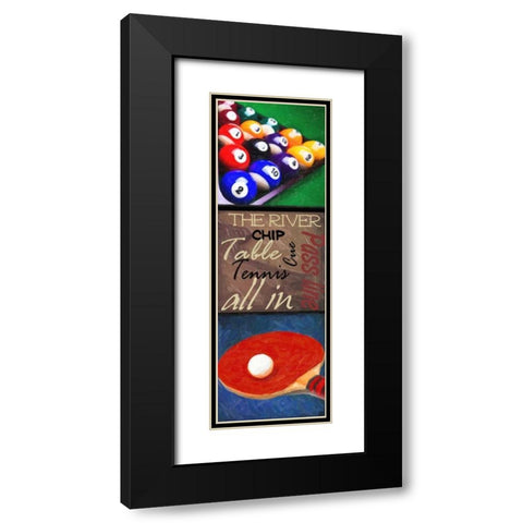 GAMING 9 PATCH 3 Black Modern Wood Framed Art Print with Double Matting by Greene, Taylor