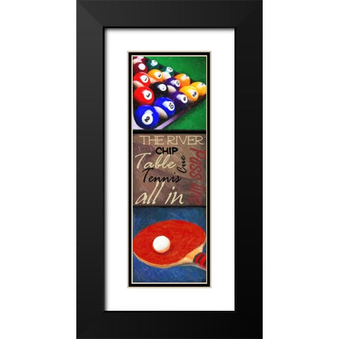 GAMING 9 PATCH 3 Black Modern Wood Framed Art Print with Double Matting by Greene, Taylor