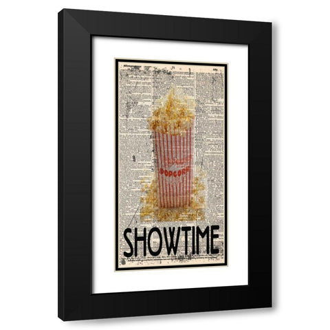 SHOWTIME Black Modern Wood Framed Art Print with Double Matting by Greene, Taylor