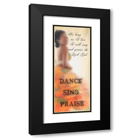 Praise Black Modern Wood Framed Art Print with Double Matting by Greene, Taylor