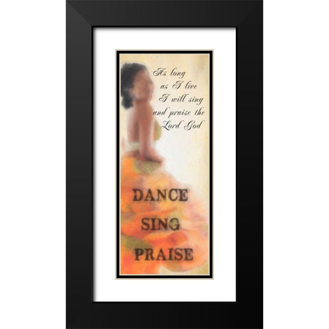 Praise Black Modern Wood Framed Art Print with Double Matting by Greene, Taylor