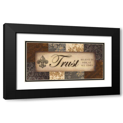 TRUST  NEUTRALS Black Modern Wood Framed Art Print with Double Matting by Greene, Taylor