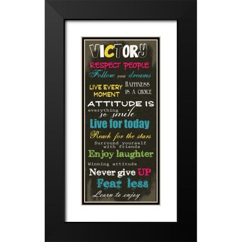 Victory Black Modern Wood Framed Art Print with Double Matting by Greene, Taylor