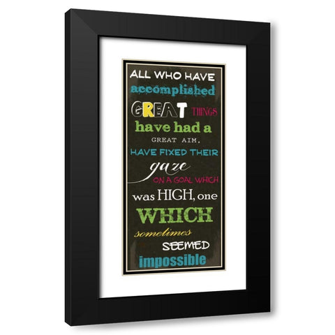 ALL WHO HAVE N Black Modern Wood Framed Art Print with Double Matting by Greene, Taylor