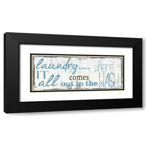 IN THE WASH Black Modern Wood Framed Art Print with Double Matting by Greene, Taylor