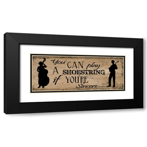 SHOESTRING Black Modern Wood Framed Art Print with Double Matting by Greene, Taylor