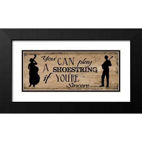 SHOESTRING Black Modern Wood Framed Art Print with Double Matting by Greene, Taylor
