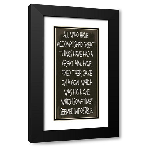 ALL WHO HAVE Black Modern Wood Framed Art Print with Double Matting by Greene, Taylor