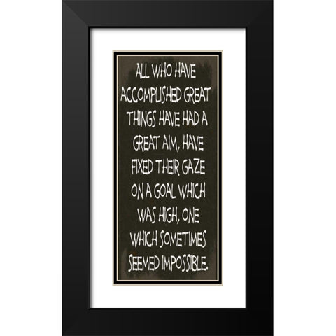 ALL WHO HAVE Black Modern Wood Framed Art Print with Double Matting by Greene, Taylor