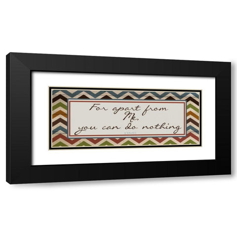 APART FROM ME E Black Modern Wood Framed Art Print with Double Matting by Greene, Taylor