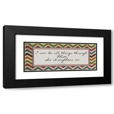 I CAN DO ALL F Black Modern Wood Framed Art Print with Double Matting by Greene, Taylor