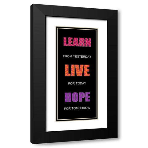 LAUGH 2 Black Modern Wood Framed Art Print with Double Matting by Greene, Taylor
