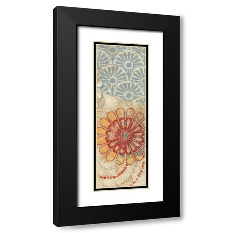 FLORA TRANCE V Black Modern Wood Framed Art Print with Double Matting by Greene, Taylor