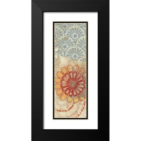 FLORA TRANCE V Black Modern Wood Framed Art Print with Double Matting by Greene, Taylor