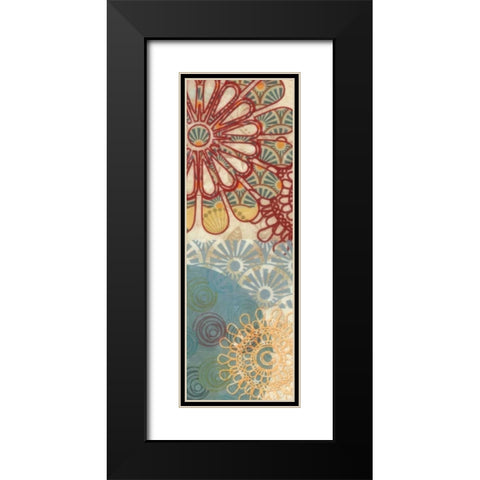FLORA TRANCE VI Black Modern Wood Framed Art Print with Double Matting by Greene, Taylor