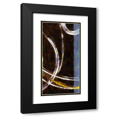 OPALA  PANEL II Black Modern Wood Framed Art Print with Double Matting by Greene, Taylor