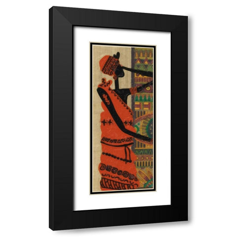 ETHNIC BEAUTY I Black Modern Wood Framed Art Print with Double Matting by Greene, Taylor