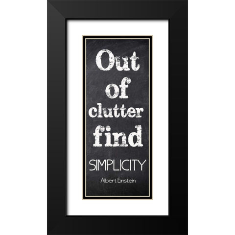 Out Of Clutter Black Modern Wood Framed Art Print with Double Matting by Greene, Taylor