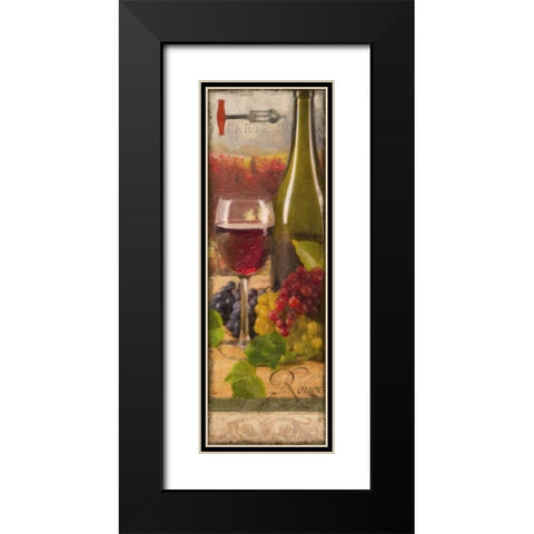 WINE ROUGE VINEYARD Black Modern Wood Framed Art Print with Double Matting by Greene, Taylor