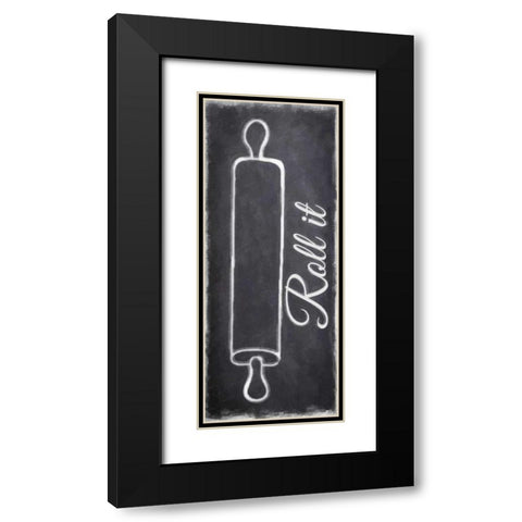 Roll It Black Modern Wood Framed Art Print with Double Matting by Greene, Taylor
