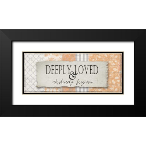 Deeply Loved 2 Black Modern Wood Framed Art Print with Double Matting by Greene, Taylor
