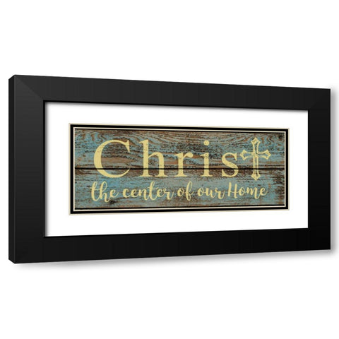 Christ Center Black Modern Wood Framed Art Print with Double Matting by Greene, Taylor
