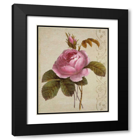 Pink And Yellow II Black Modern Wood Framed Art Print with Double Matting by Greene, Taylor