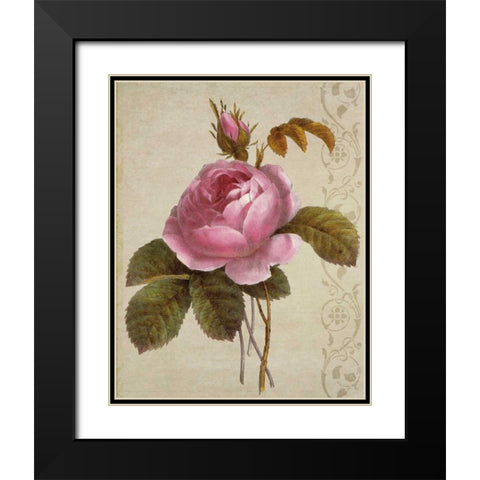 Pink And Yellow II Black Modern Wood Framed Art Print with Double Matting by Greene, Taylor