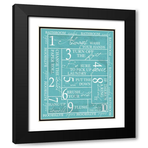 3 Turn Off the Lights C2 Black Modern Wood Framed Art Print with Double Matting by Greene, Taylor