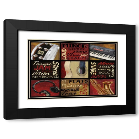 Jam 2 Black Modern Wood Framed Art Print with Double Matting by Greene, Taylor