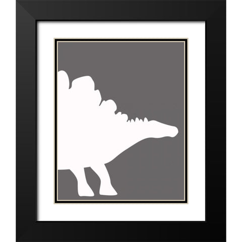 Dino 4 Black Modern Wood Framed Art Print with Double Matting by Greene, Taylor